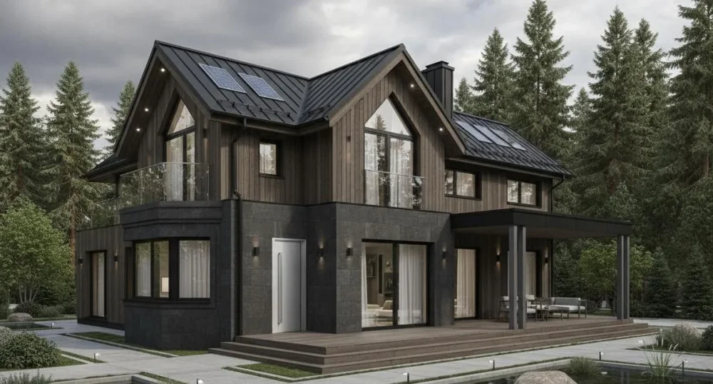 Проект Двухэтажный дом 10 на 15, 148 м2