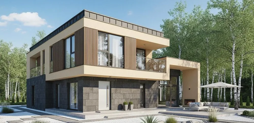 Проект Двухэтажный дом 13 на 18, 206 м2