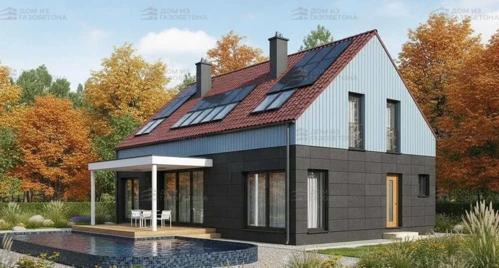 Проект Двухэтажный дом 13 на 12, 196 м2