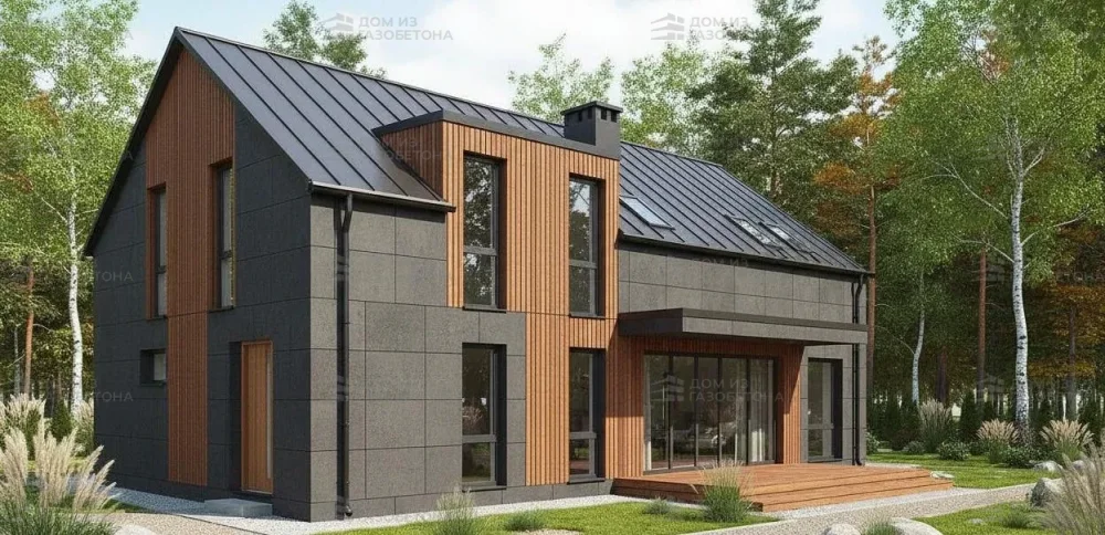 Проект Двухэтажный дом 1 на 13, 135 м2