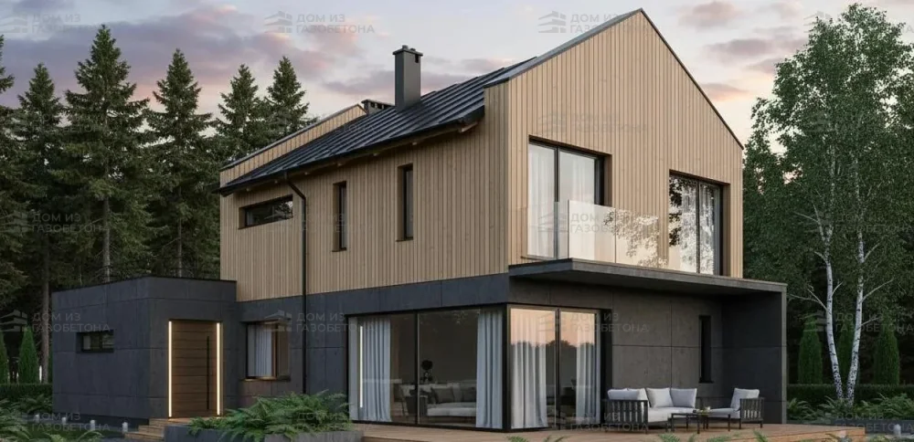 Проект Двухэтажный дом 8 на 17, 163 м2