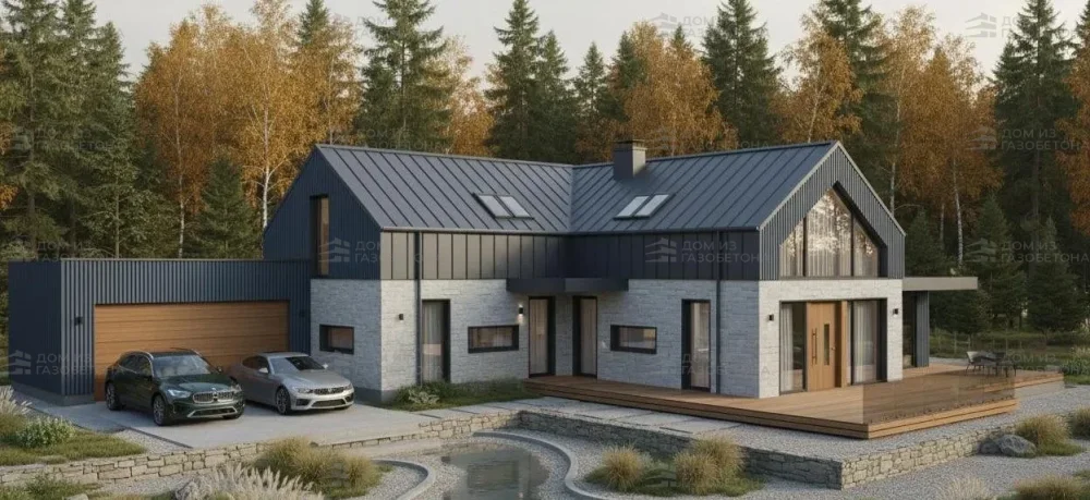 Проект Двухэтажный дом 19 на 11, 139 м2