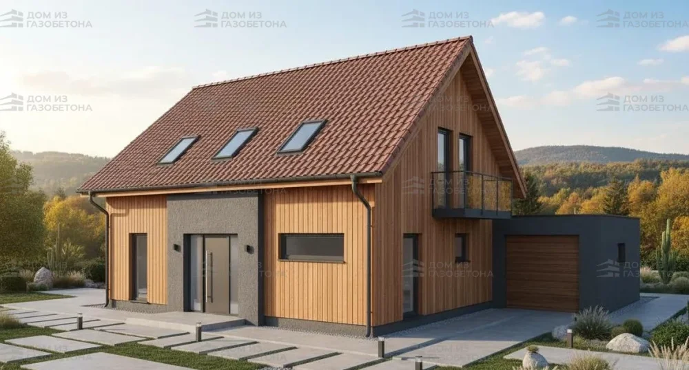 Проект Двухэтажный дом 11 на 16, 154 м2