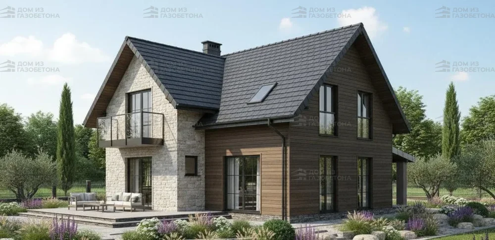 Проект Двухэтажный дом 17 на 12, 215 м2