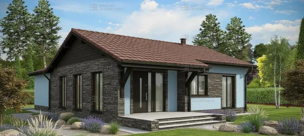 Проект Одноэтажный дом 11 на 16, 102 м2