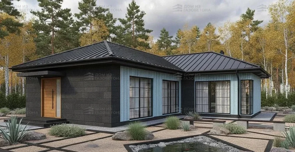 Проект Одноэтажный дом 14 на 13, 121 м2