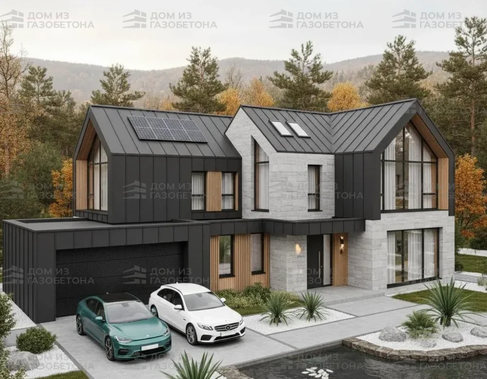 Проект Одноэтажный дом 14 на 14, 143 м2