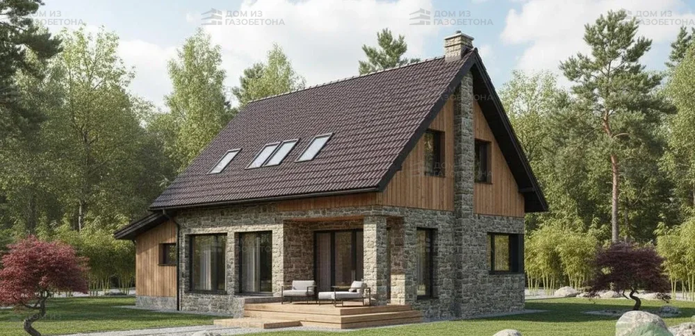 Проект Двухэтажный дом 12 на 11, 115 м2